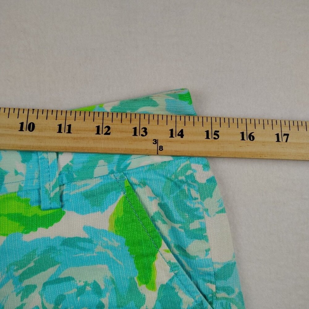 Lilly Pulitzer Callahan Shorts Blue Rose Floral Sz 00 - Picture 6 of 8
